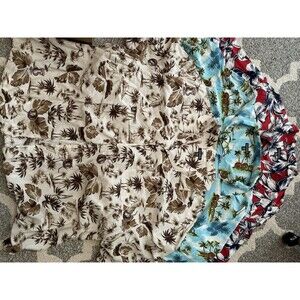 Set Of 3 Men’s Hawaiian Print Shirts George Sz 3Xl 54/56
